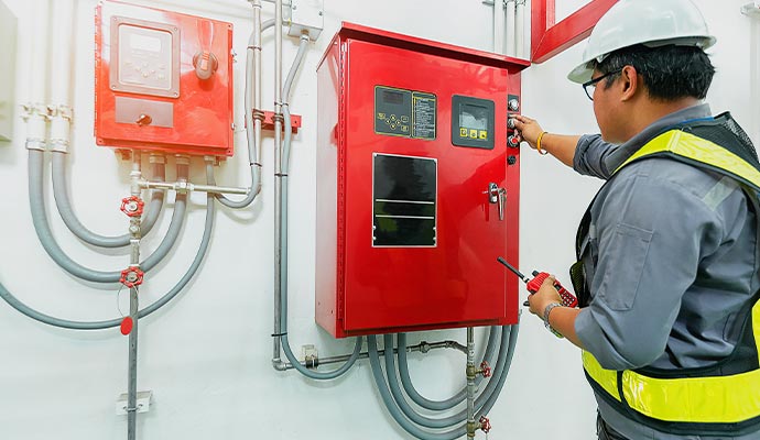 Fire alarm system inspection