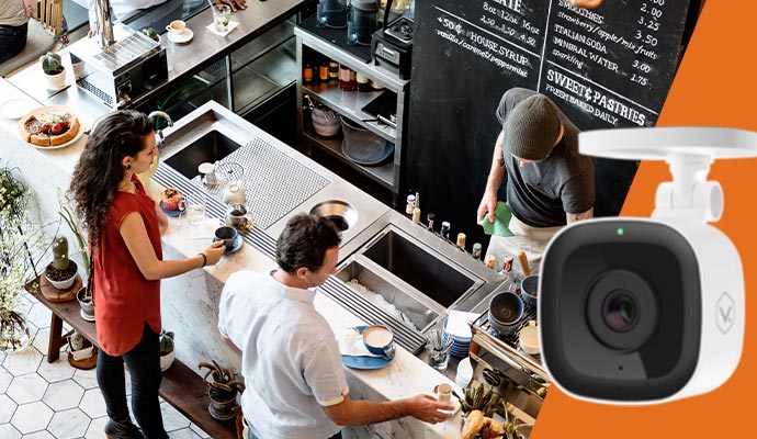 Restaurant security system demonstration
