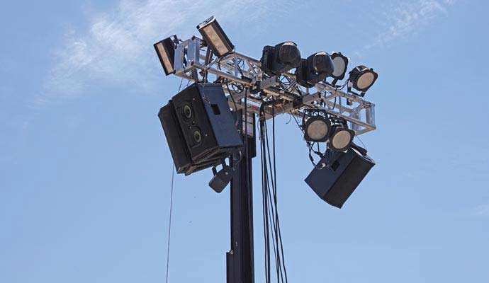 Two way speaker for outdoor events