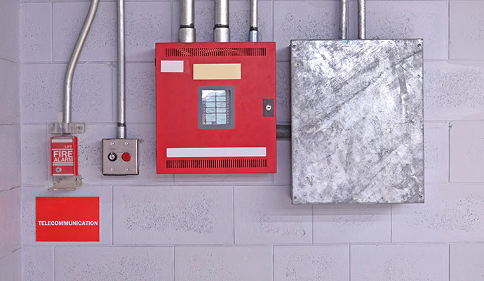 Installed fire alarm