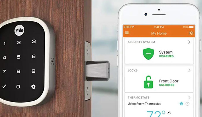 Smart home control using mobile app