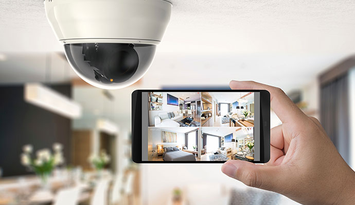Video monitoring through security camera
